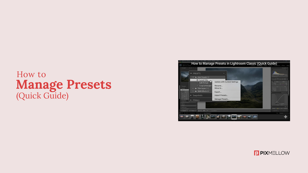 How to Manage Presets in Lightroom Classic (Quick Guide)