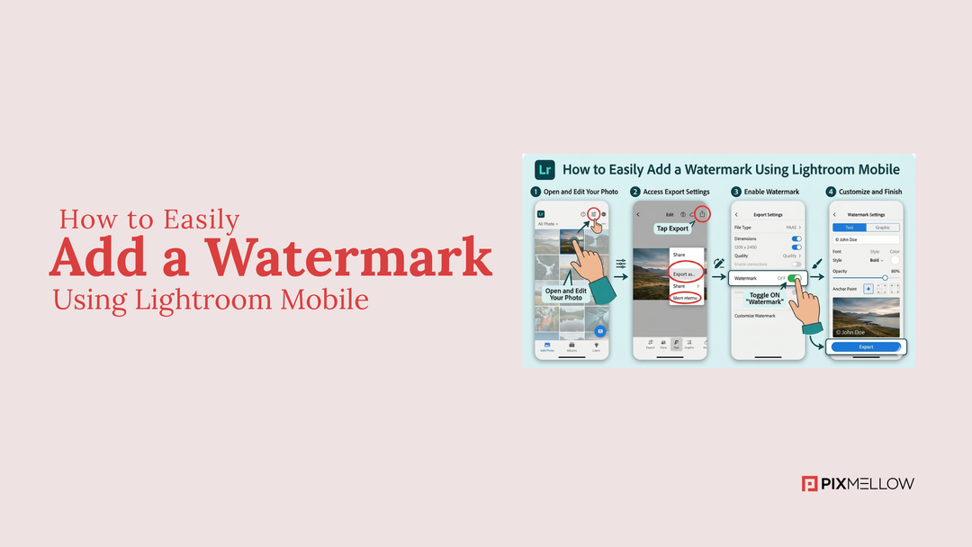 How to Easily Add a Watermark Using Lightroom Mobile
