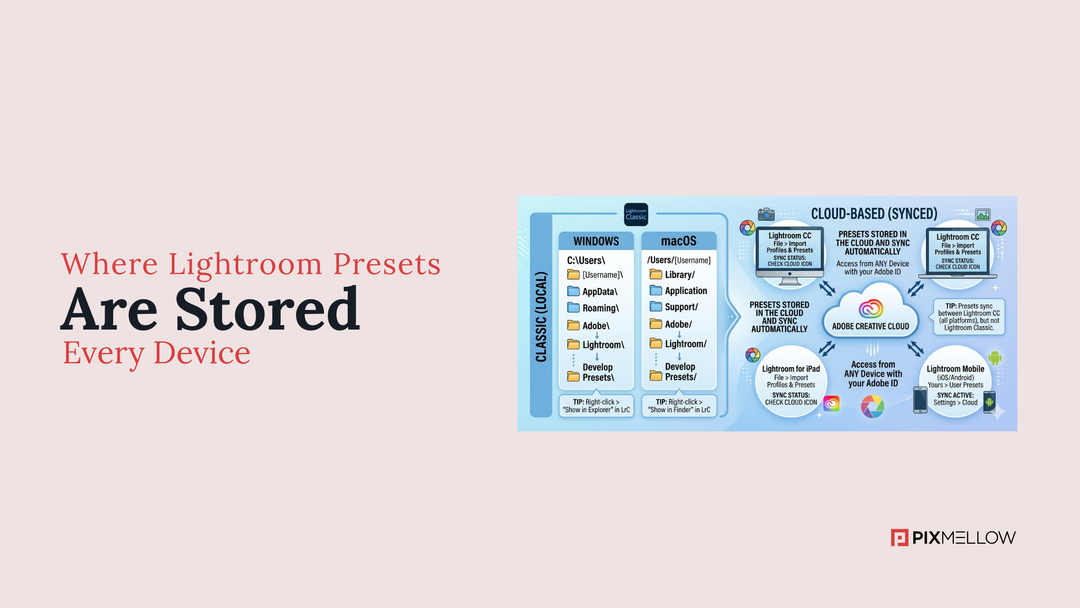 Where Lightroom Presets Are Stored on Every Device