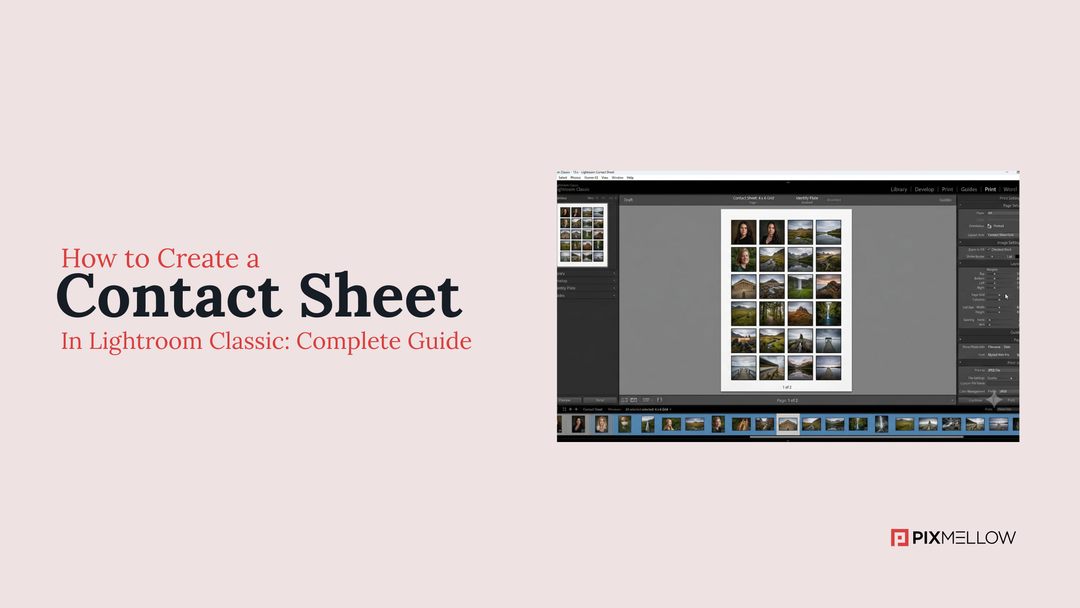 How to Create a Contact Sheet in Lightroom Classic: Complete Guide
