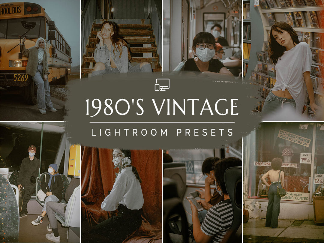 1980's Vintage Lightroom Presets for Mobile & Desktop