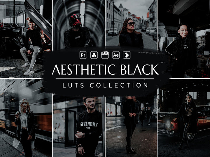 Aesthetic Black Video LUTs | Pixmellow