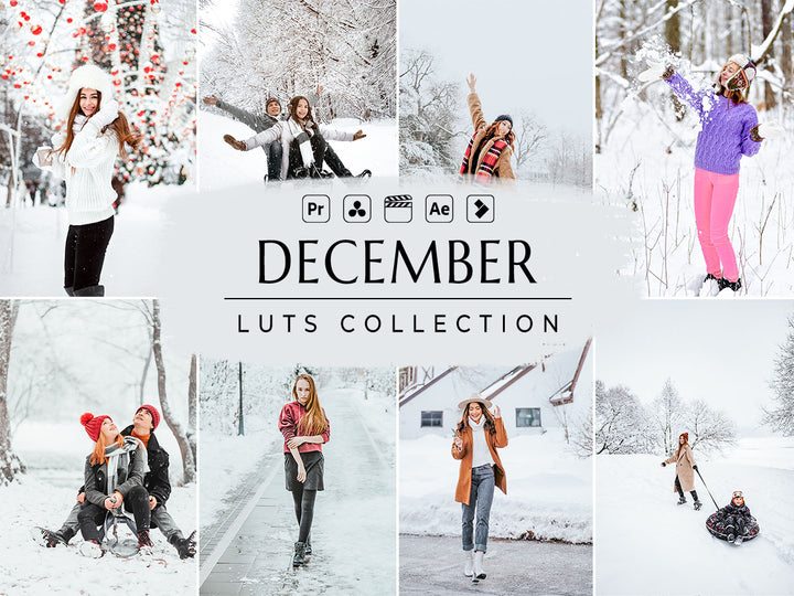 December Video LUTs For After Effect, Premiere Pro, Final Cut Pro