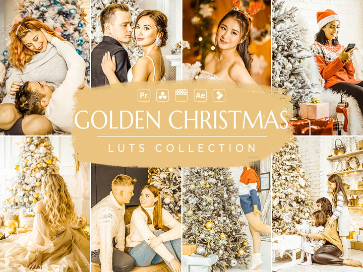Golden Christmas Video LUTs | Pixmellow