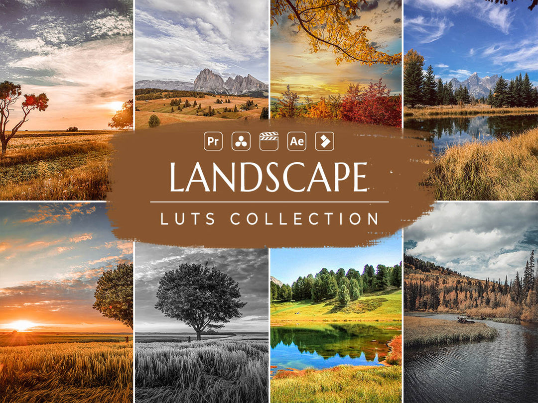 Landscape Video LUTs for Final Cut Pro, Premiere pro and Davinci Resolve