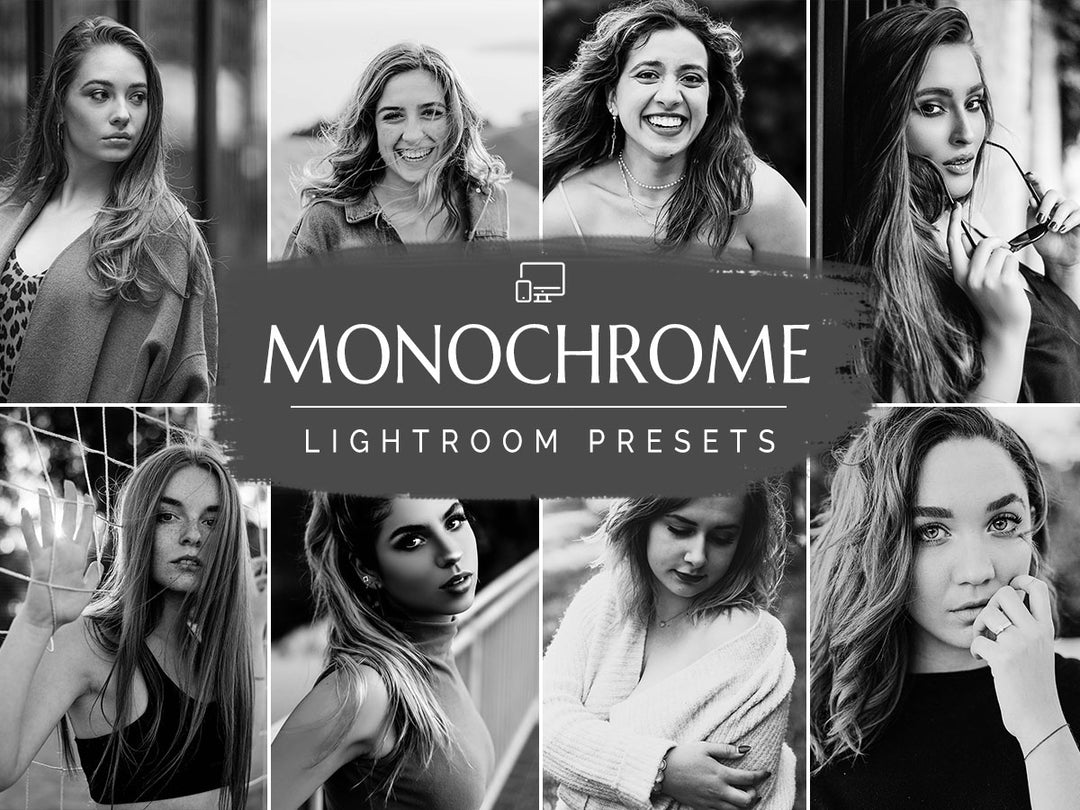 Monochrome Lightroom Presets For Mobile and Desktop