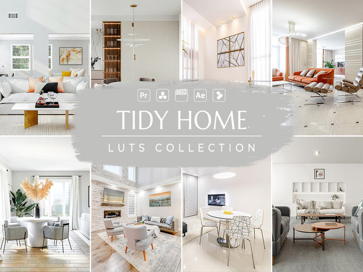 Tidy Home Video LUTs for Final Cut Pro, Premiere pro and Davinci Resolve
