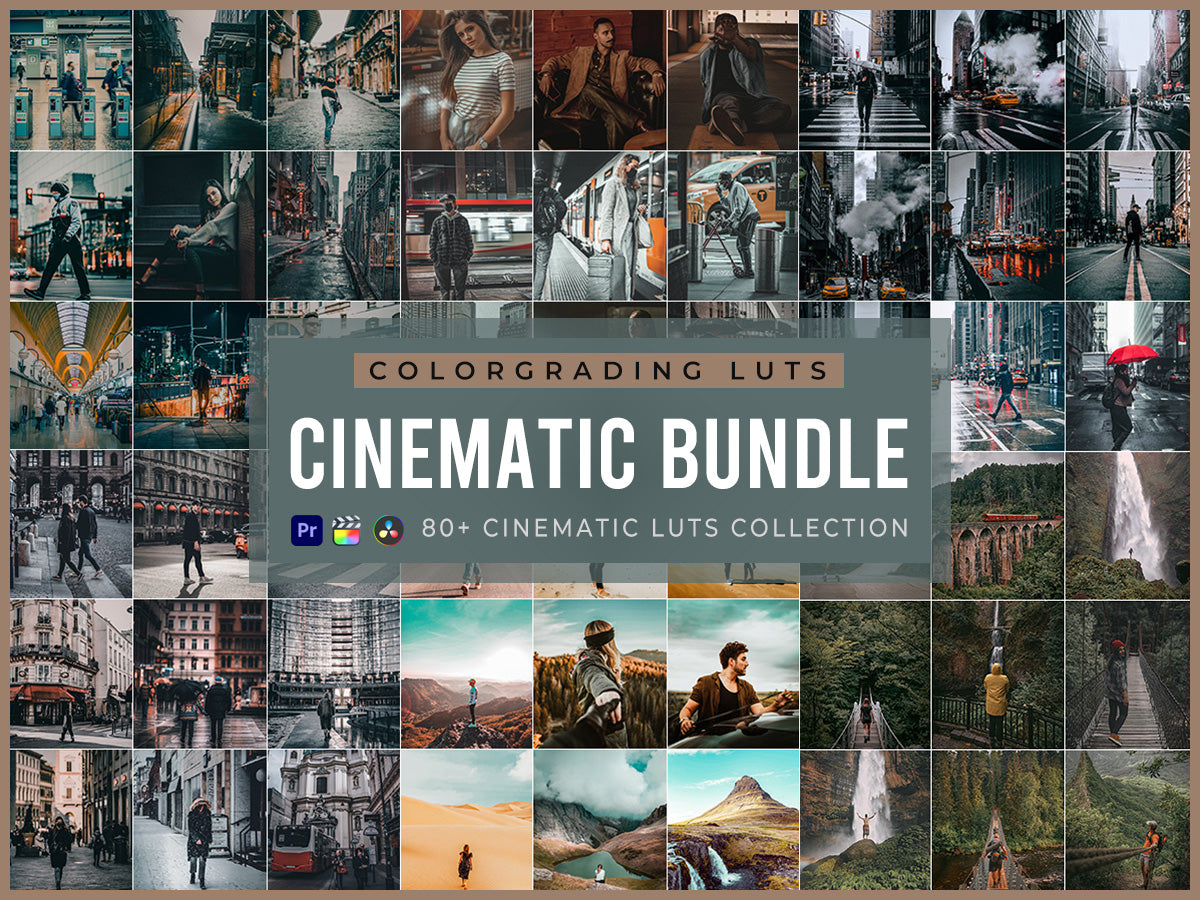80+ Cinematic Video LUTs Bundle | Cinematic LUTs | Cinematic Insta LUTs ...