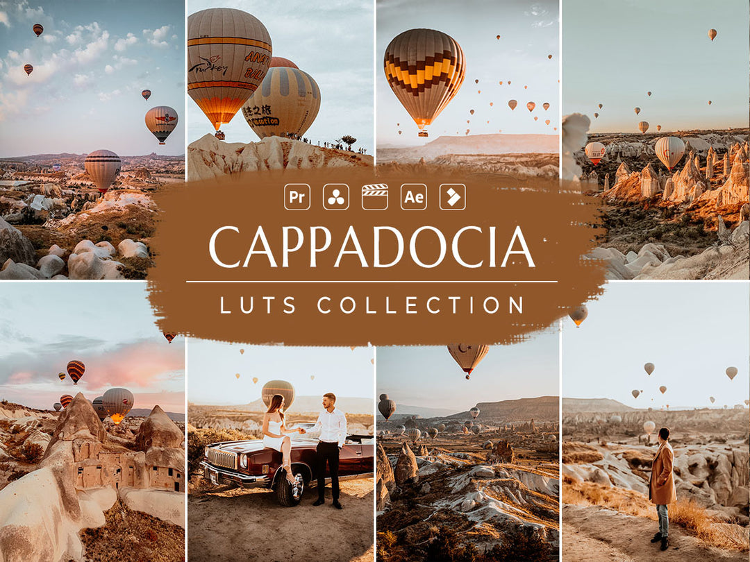 Cappadocia Video LUTs for Final Cut Pro, Premiere pro and Davinci Resolve