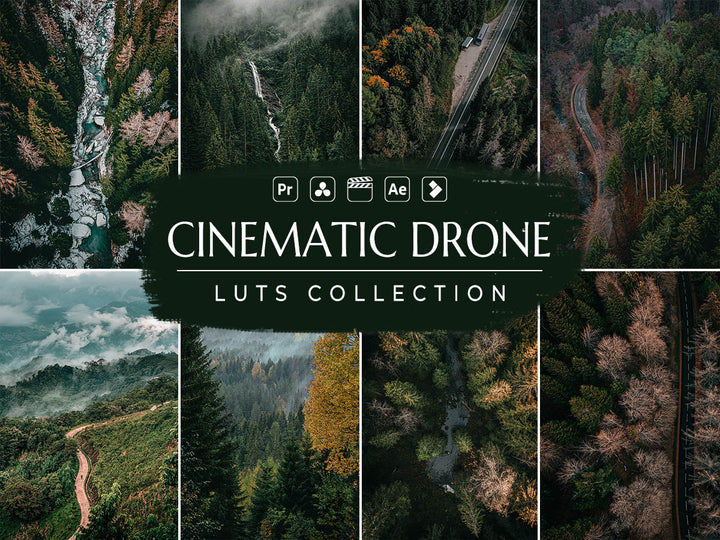 Cinematic Drone Video LUTs for Final Cut Pro, Premiere pro and Davinci Resolve