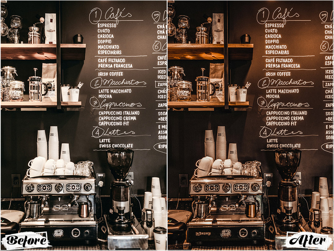 Coffee Shop Lightroom Presets for Mobile and Desktop