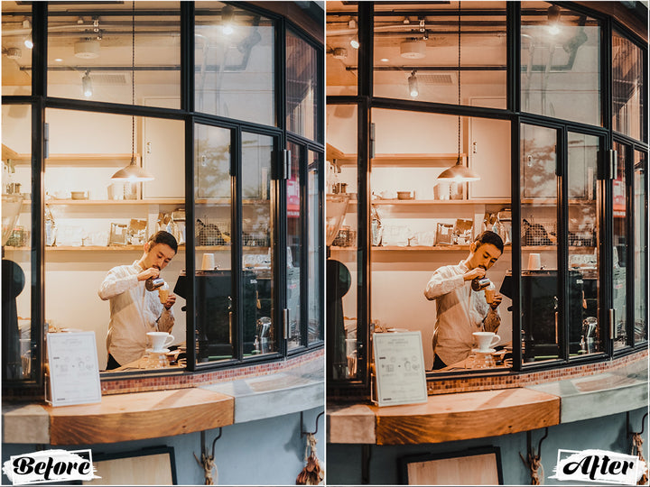 Coffee Shop Lightroom Presets for Mobile and Desktop