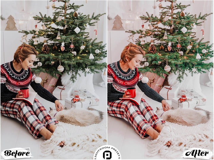 Cozy Christmas Lightroom Mobile and Desktop Presets Vol. 02