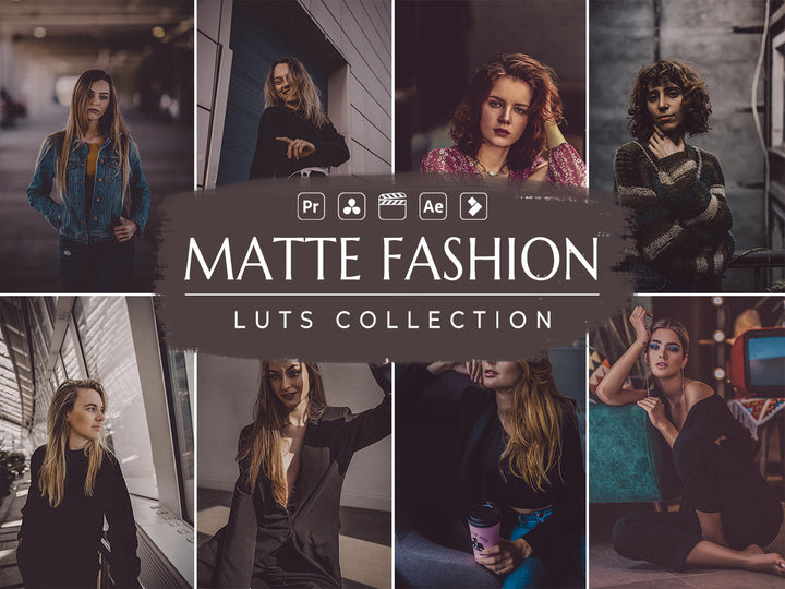 Matte Fashion Video LUTs for Davinci Resolve Vol. 02