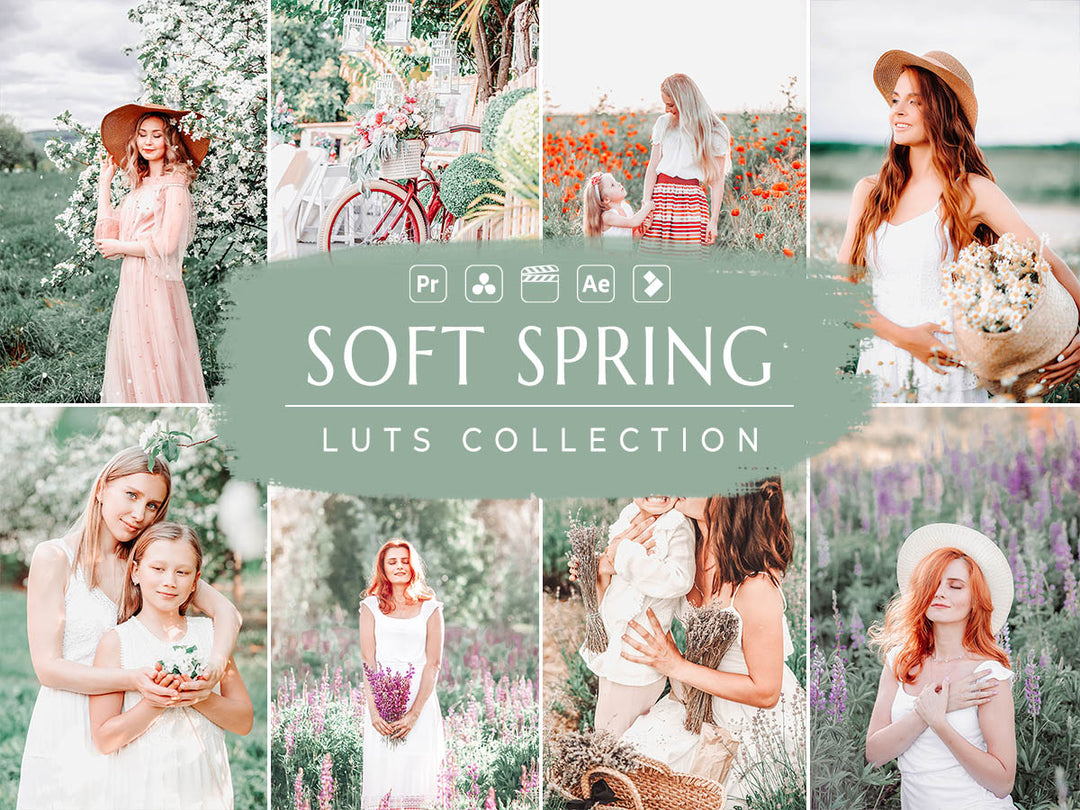 Soft Spring Video LUTs for Final Cut Pro, Premiere pro and Davinci Resolve