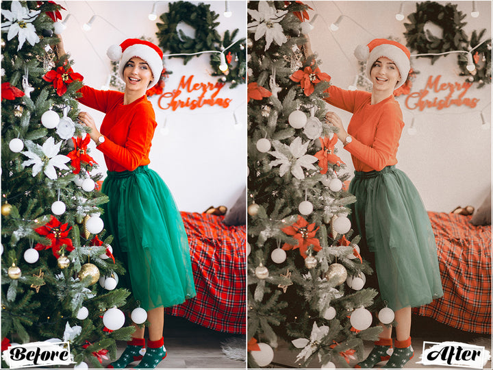 Vintage Christmas Lightroom Presets For Christmas Images