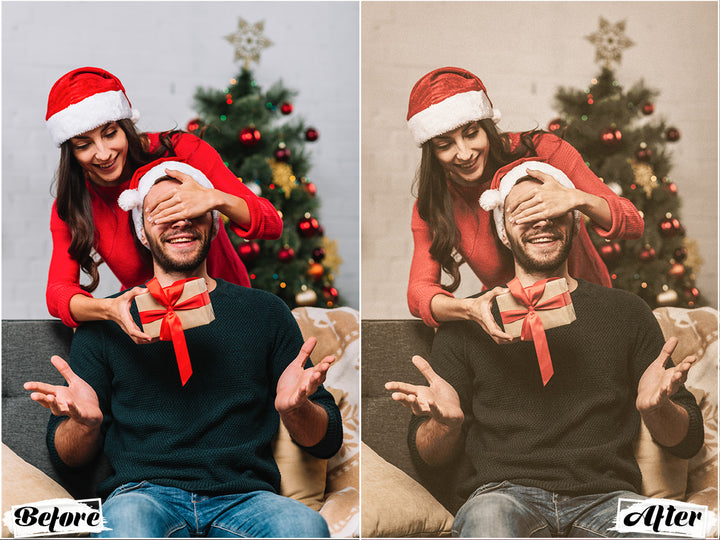 Vintage Christmas Lightroom Presets For Christmas Images