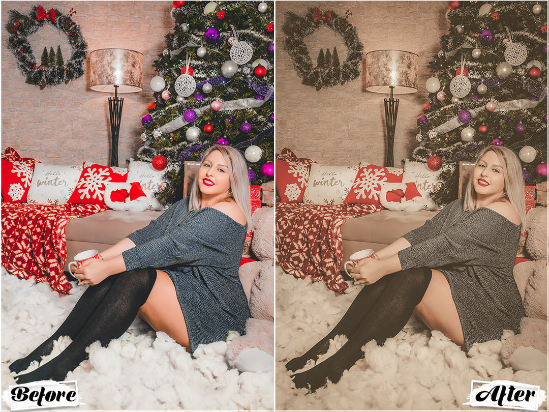 Vintage Christmas Lightroom Presets For Christmas Images