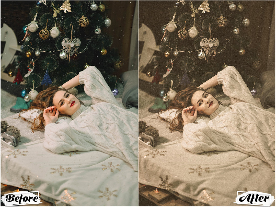 Vintage Christmas Lightroom Presets For Christmas Images