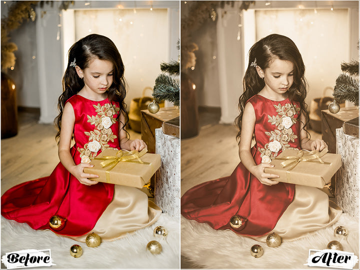 Vintage Christmas Lightroom Presets For Christmas Images